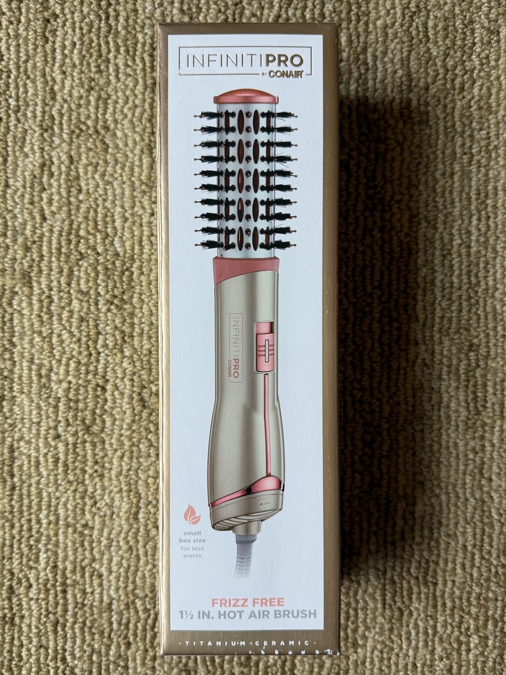 InfinitiPRO Frizz Free 1.5" Hot Air Dryer Brush
